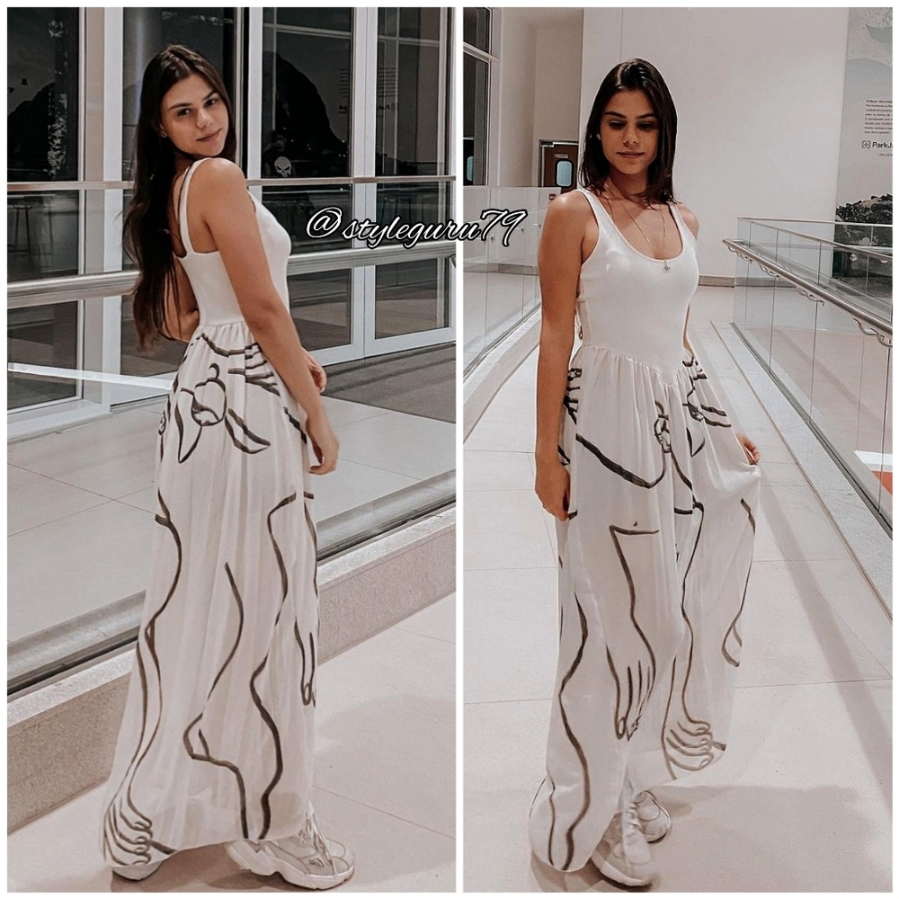 NWT, ZARA, Dina Bukva Sleeveless Dress